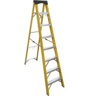 Model No. F4100 Fibreglass Step Ladder for Electrical, Home and Commercial Access Use, Professional Insulated Climbing Ladder for Maintenance, Storage, Repair and Daily Working Tasks 